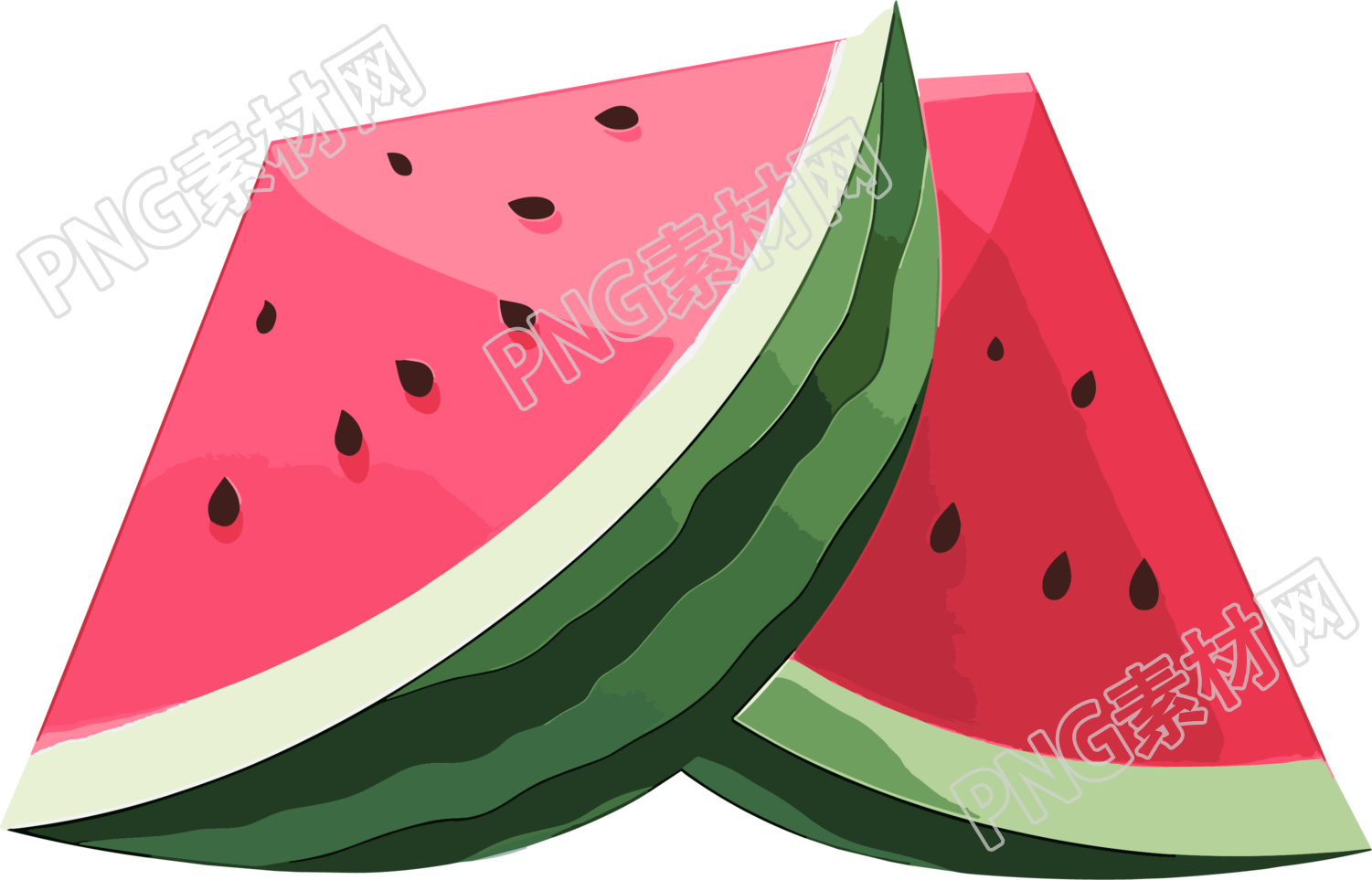 卡通西瓜高清插画