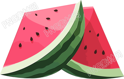 卡通西瓜高清插畫