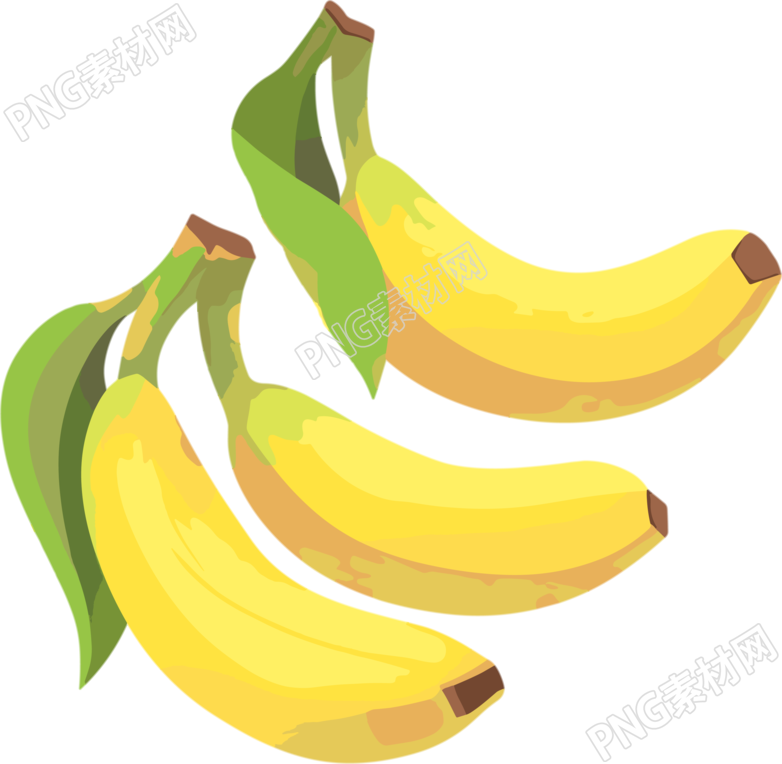 香蕉简洁风格插画