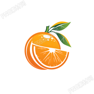 橙子logo透明背景素材