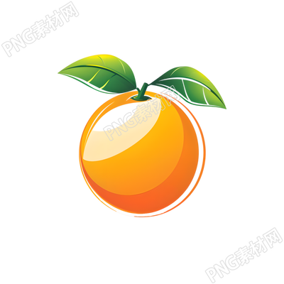 橙子logo透明背景素材