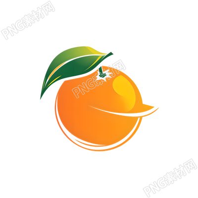 橙子logo矢量插圖