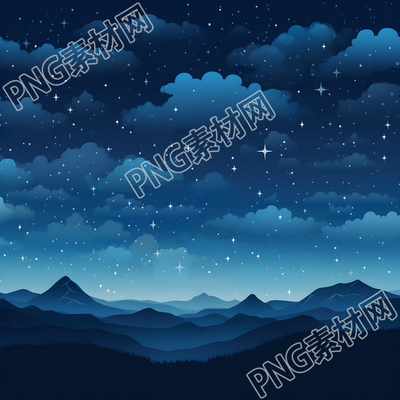 黑夜星空背景素材