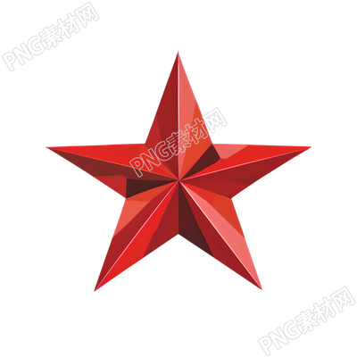 紅色五角星簡(jiǎn)約設(shè)計(jì)元素