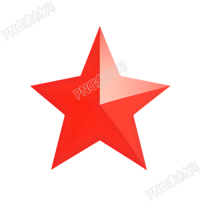 紅色五角星矢量插畫(huà)