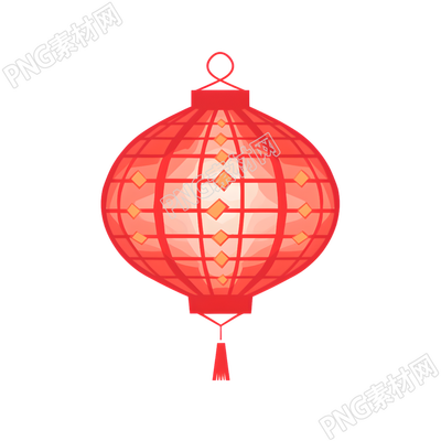 紅燈籠簡約插畫
