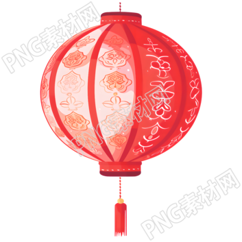 红灯笼插画设计元素