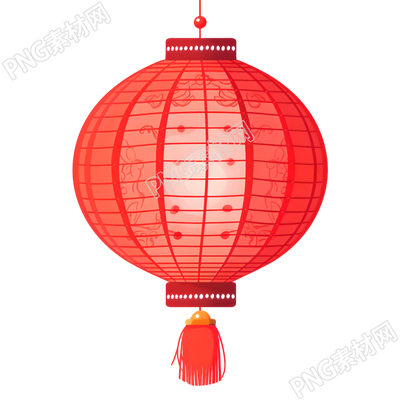 紅燈籠極簡插畫