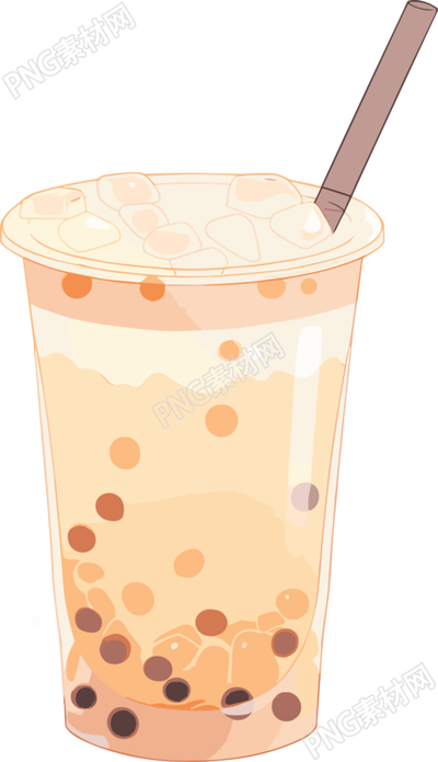 奶茶可商用插圖