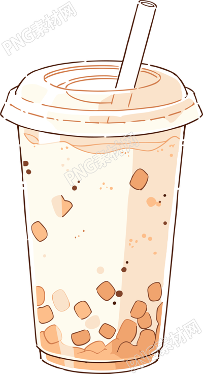 奶茶高清圖形插畫