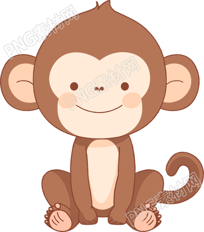 猴子卡通商業(yè)插畫