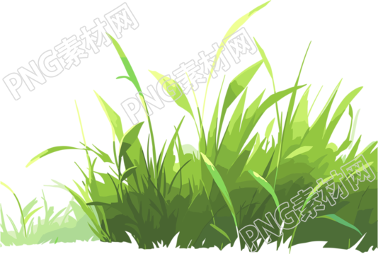 小草卡通插画