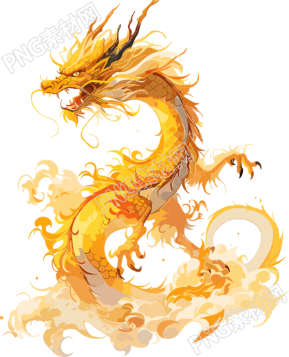 中國龍商業(yè)可用插圖