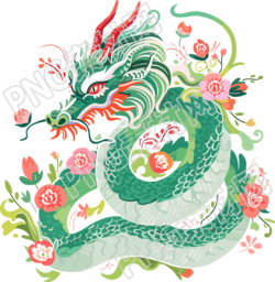 中國(guó)龍簡(jiǎn)潔可愛素材