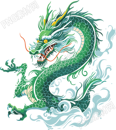 中國(guó)龍PNG素材插圖