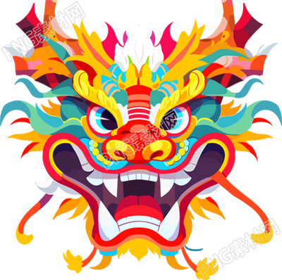 中國龍簡單中國新年素材