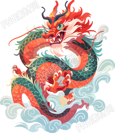 中國龍商業(yè)插圖元素