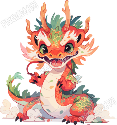 中國龍透明背景素材