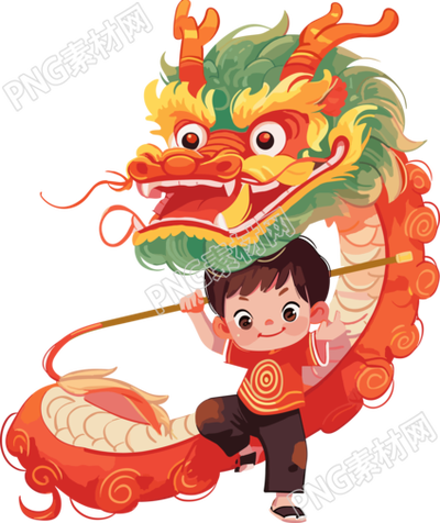 舞龍創(chuàng)意設計元素