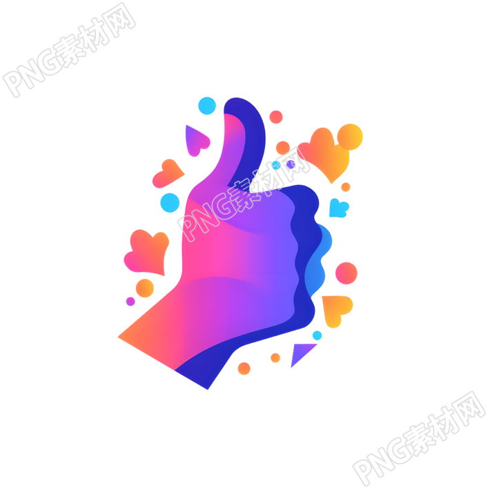 大拇指图标插画设计素材