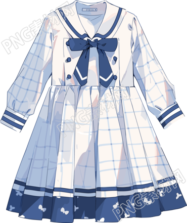 衣服卡通可愛插圖