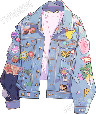 衣服卡通華麗插圖