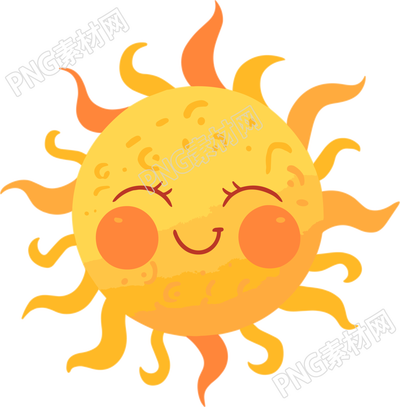 太陽卡通可商用插圖