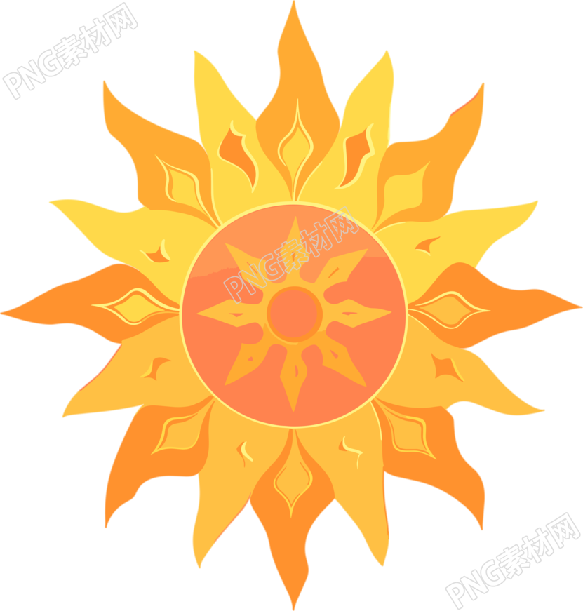 太阳卡通创意设计素材
