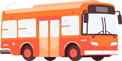 公交車卡通商業(yè)設(shè)計(jì)元素