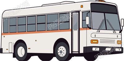 公交車卡通高清質(zhì)量插畫