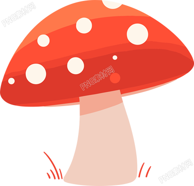 蘑菇卡通手繪插畫