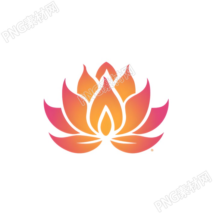 蓮花logo商業(yè)設(shè)計(jì)插畫