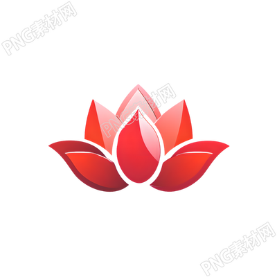 蓮花logo插畫設計元素