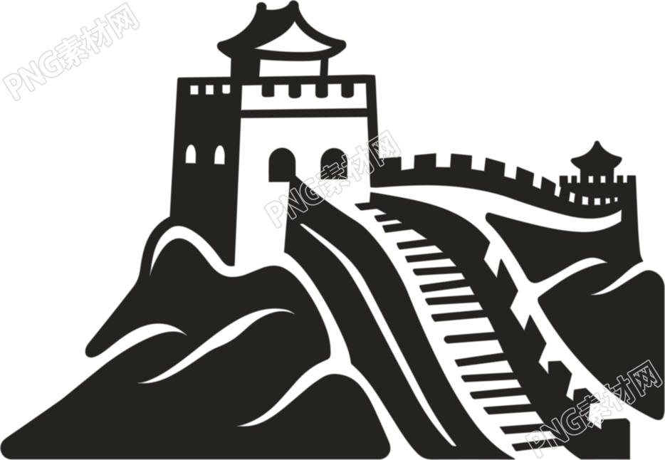 长城logo插画设计元素