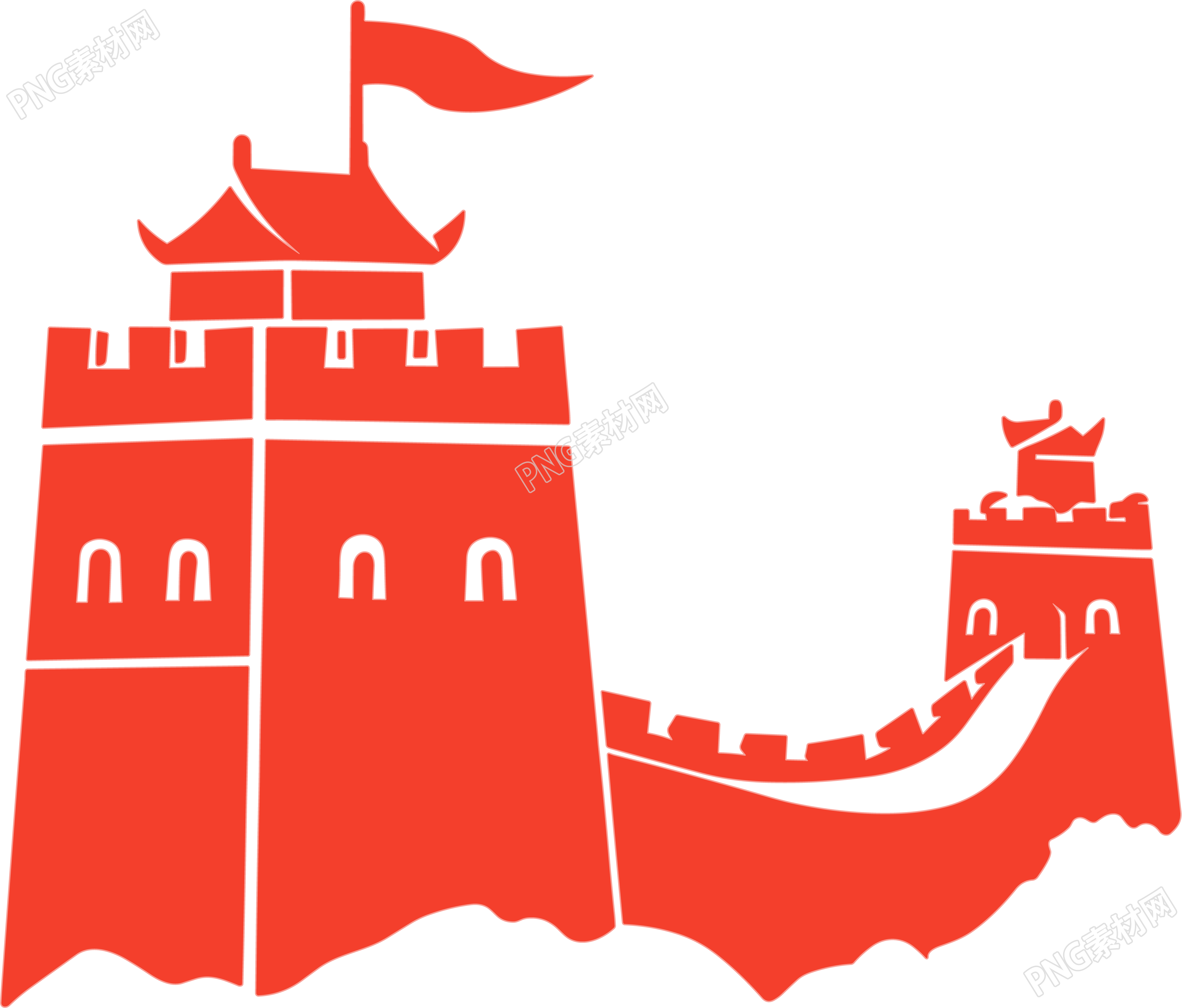 长城logo商业设计插图