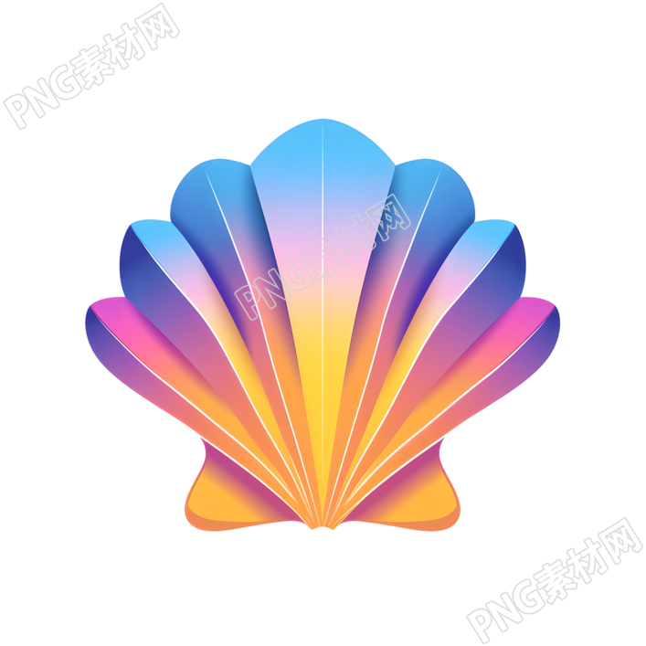 贝壳logo简约插画设计