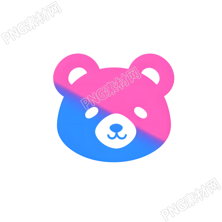 小熊logo简洁插图