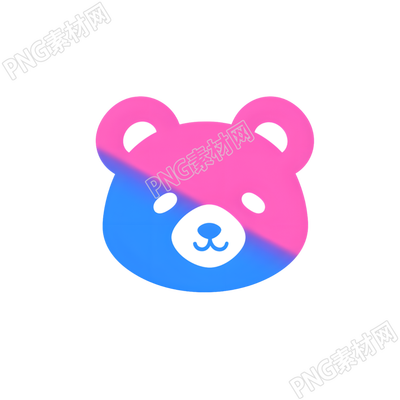 小熊logo簡潔插圖