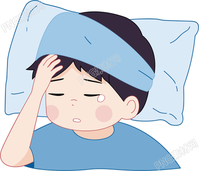 發(fā)燒扁平插圖