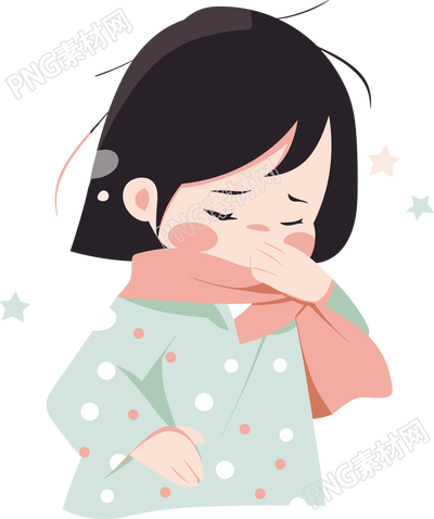 發(fā)燒簡單扁平插畫