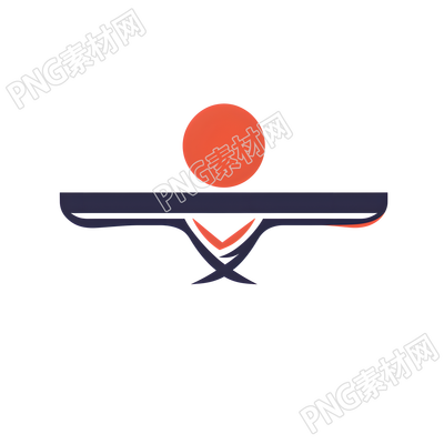 乒乓球logo可商用插畫
