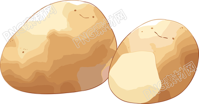 土豆卡通蔬菜插畫