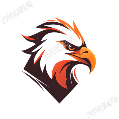 老鷹logo元素插畫(huà)