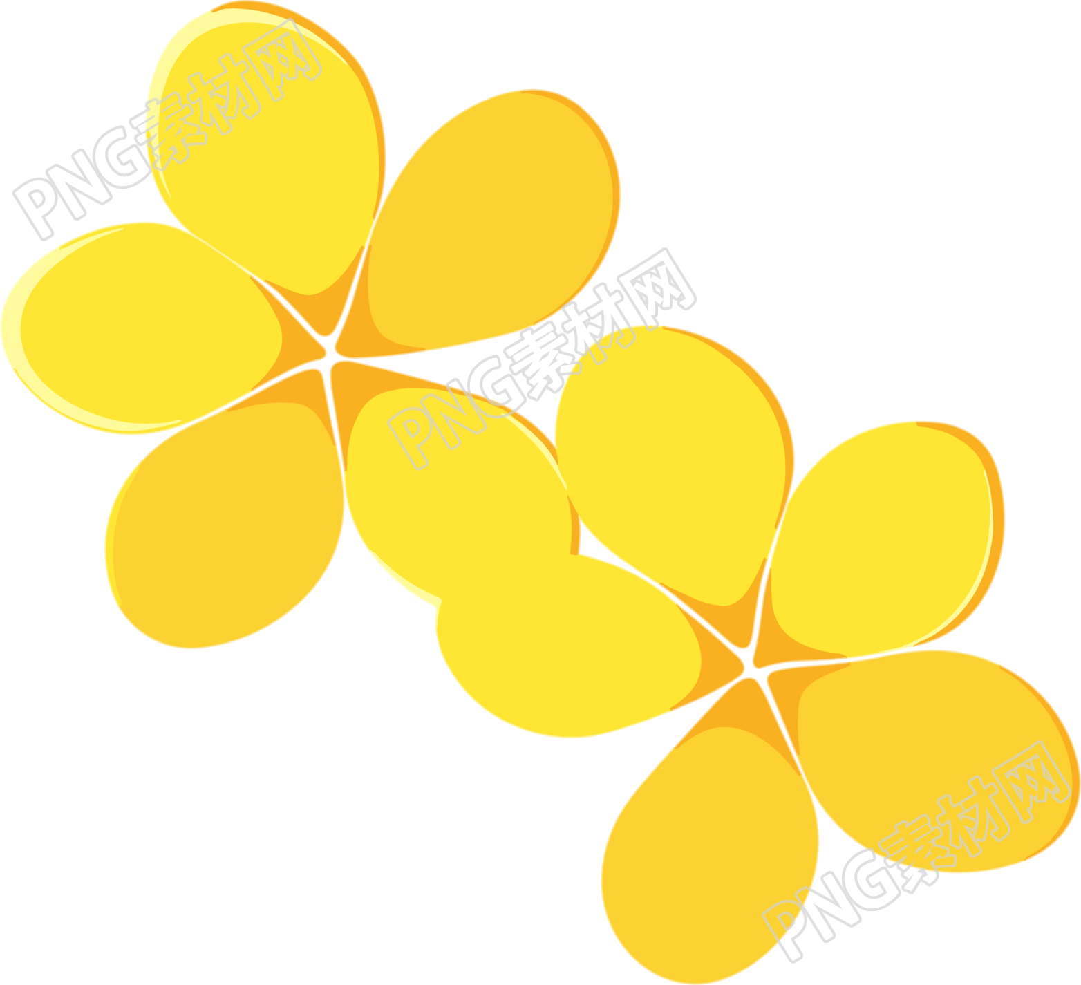 花瓣简单平面插画