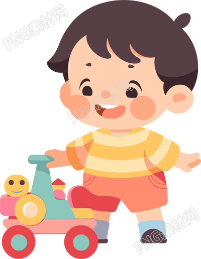 幼兒園卡通學(xué)生透明背景素材