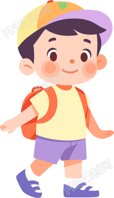 幼兒園卡通學(xué)生插畫