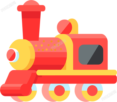 幼兒園卡通火車頭素材