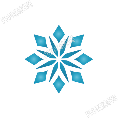 雪花圖標(biāo)創(chuàng)意插畫設(shè)計(jì)