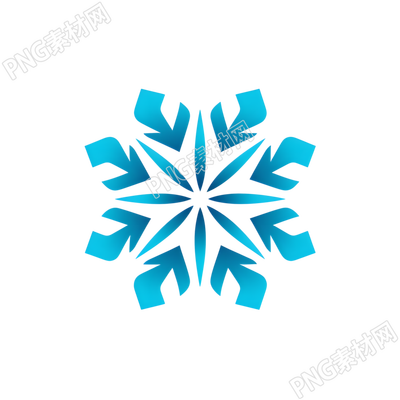 雪花圖標(biāo)創(chuàng)意插圖