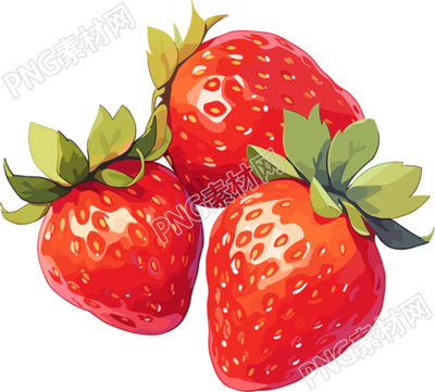草莓卡通插圖